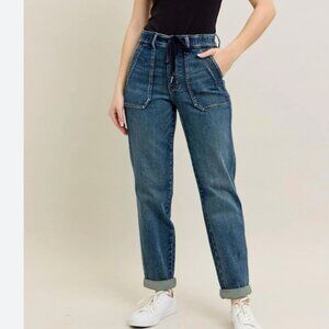 JIUDY BLUE High Waist Jogger Jeans Style #JB88971 size 9/29